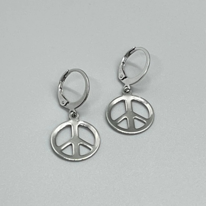 Stainless Steel PEACE SIGN Lev - Go Ethnic Fashion recension och pris