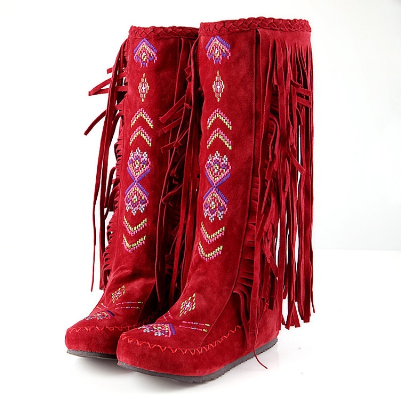 Tassel Boots Handmade Embroide - Ethnic Fashion Women recension och pris