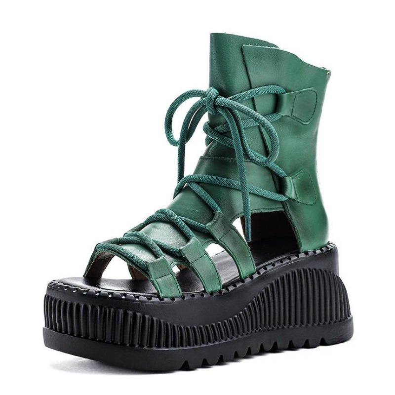 8CM Ethnic Cow Genuine Leather - Ethnic Fashion Women recension och pris