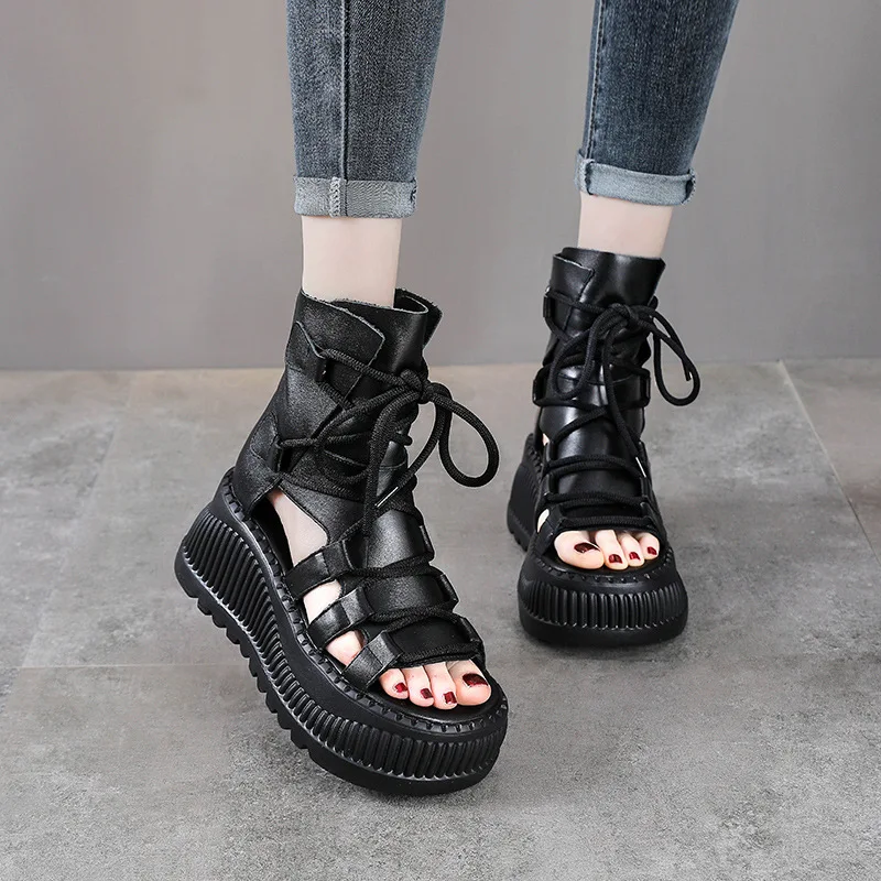 8CM Ethnic Cow Genuine Leather - Ethnic Fashion Women recension och pris