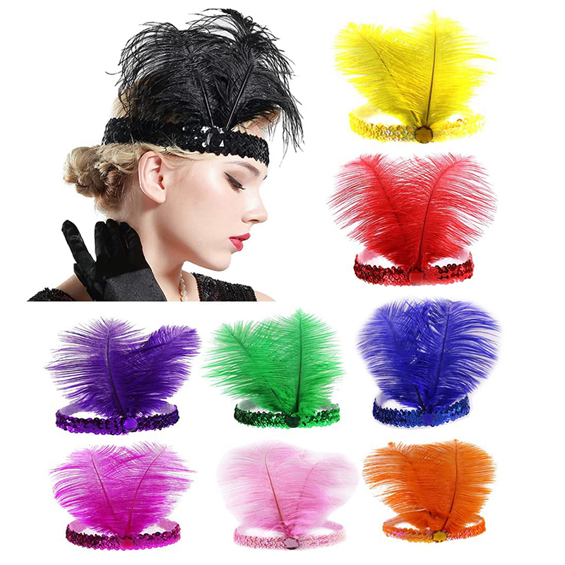 Sequins Feather Crystal Headba - Ethnic Fashion India recension och pris
