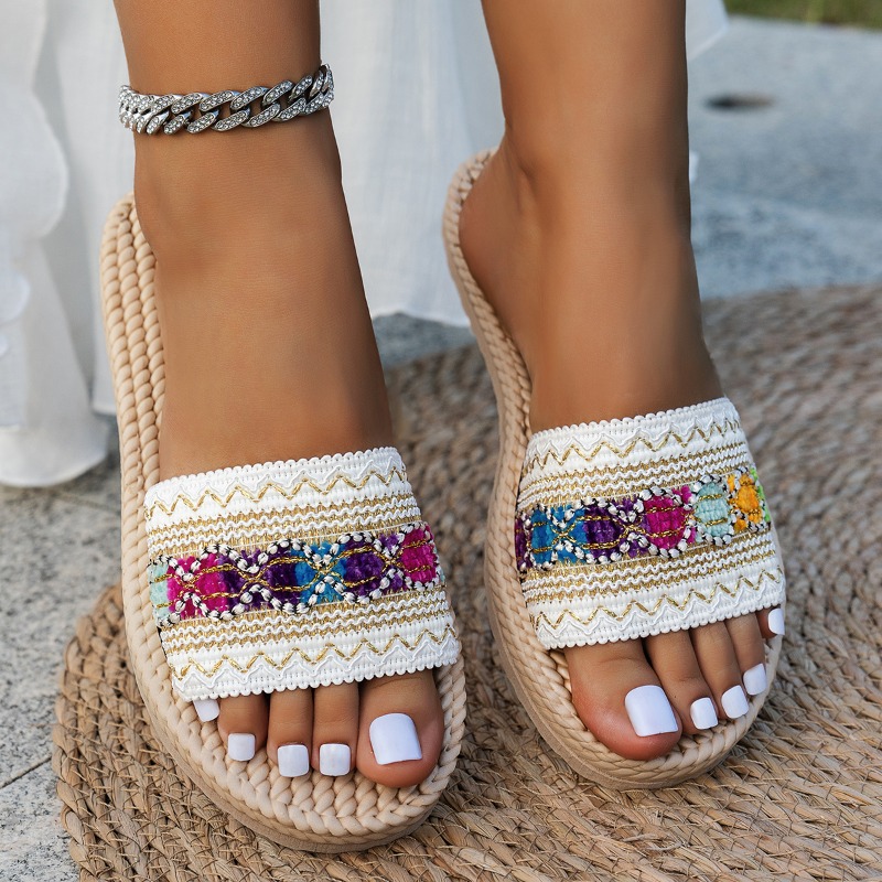 Women Slippers Outdoor Flat De - Ethnic Fashion Design recension och pris